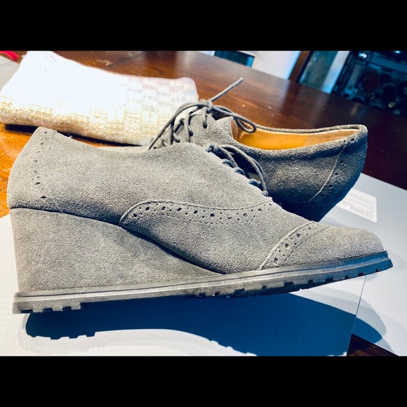 Leather Comfy Wedge Shoes - Picture 5 of 7